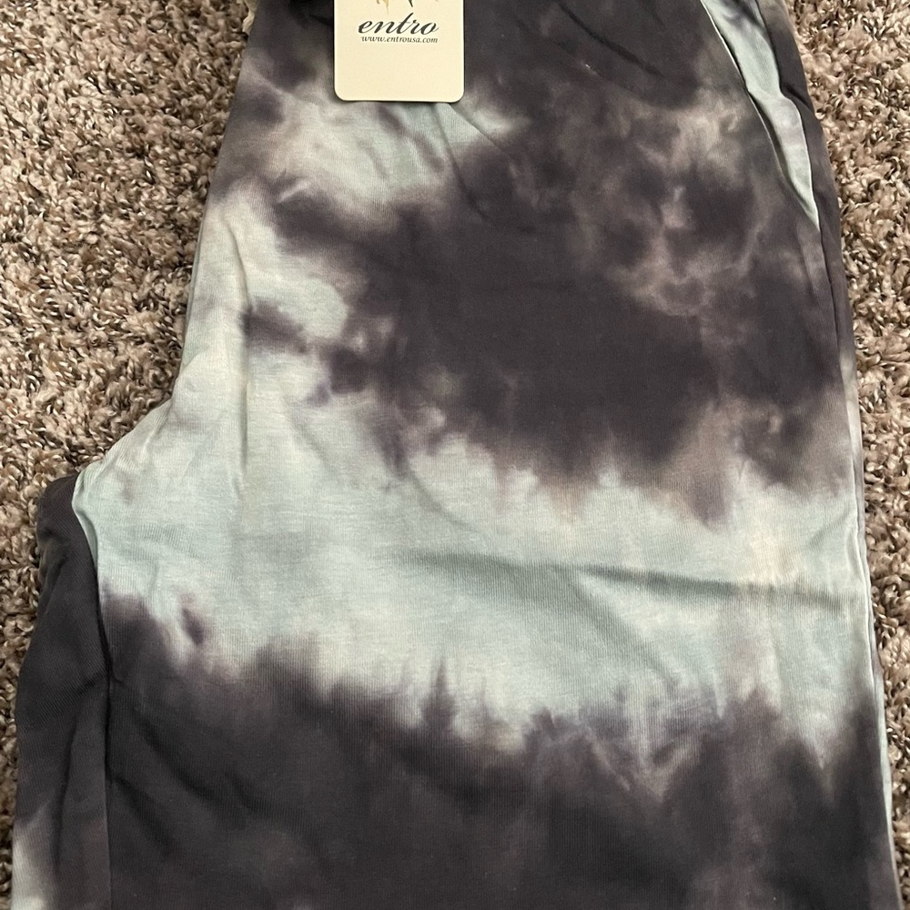 NWT Tie dye print joggers. Various sizes Available. Blue and gray. - Picture 4 of 6